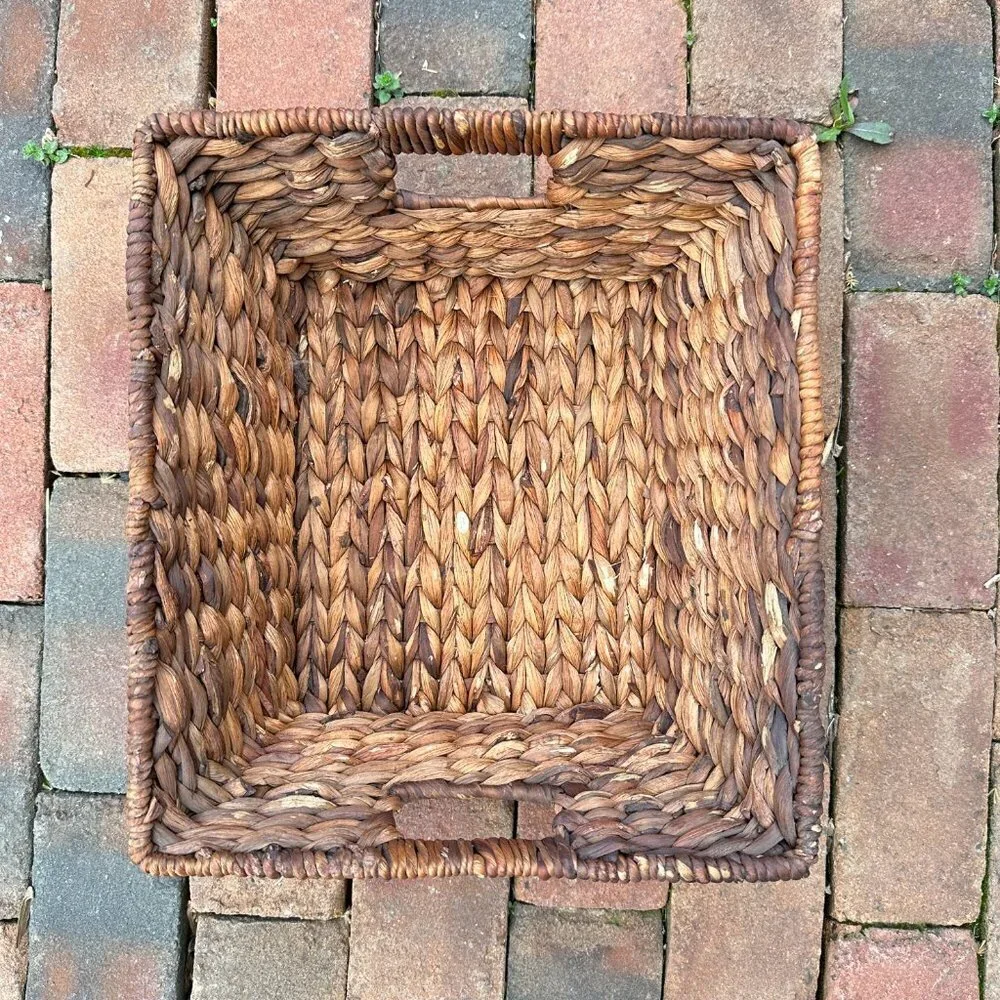 Woven Hyacinth Storage Basket